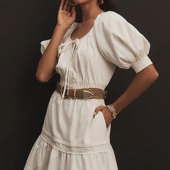 NWT - Anthropologie Plus The Somerset Mini Dress: Puff-Sleeve Edition (Size 3X) - Picture 8 of 8